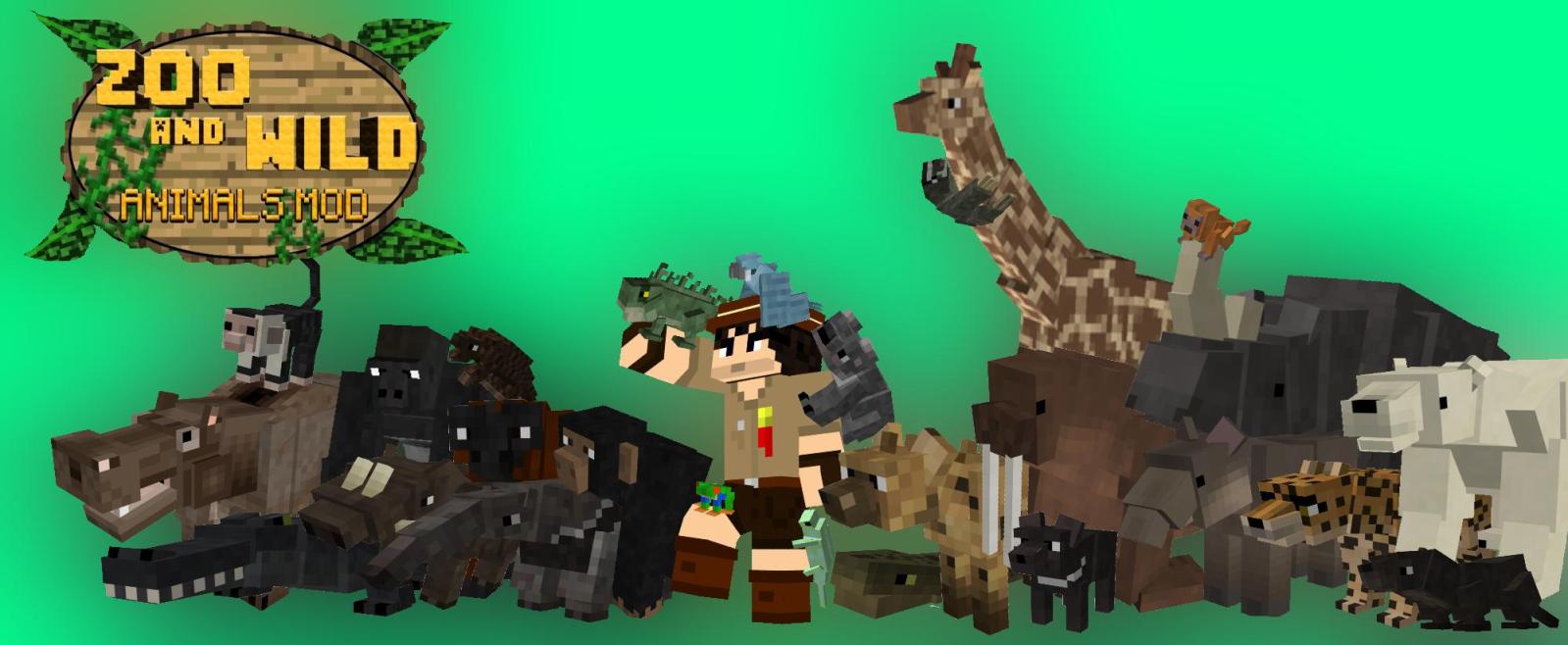 Top 164 + Minecraft zoo and wild animals mod all animals